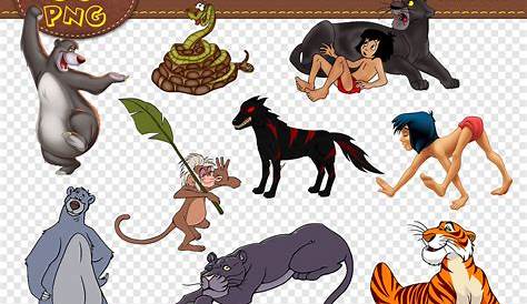animated jungle book characters Clip Art Library