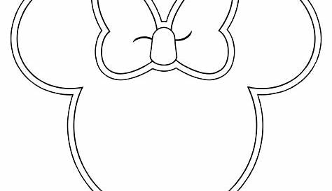 Minnie Mouse Outline SVG Etsy