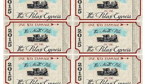 Polar Express Golden Tickets Printable Printable World Holiday