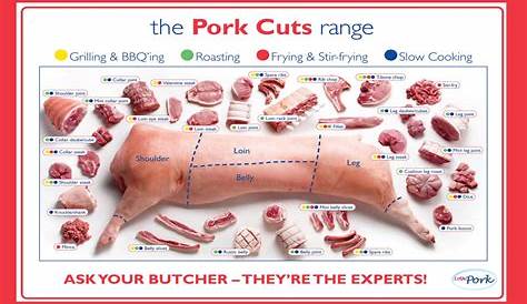 Printable Pork Cuts Chart Martin Printable Calendars