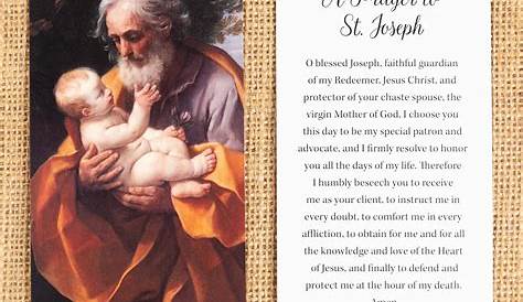 CATHOLIC INSPIRATIONS OVERLOAD A WORKER'S PRAYER TO SAINT JOSEPH