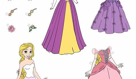 Free Printable Princess Paper Dolls And Clothes / Cute Lounge Outfits