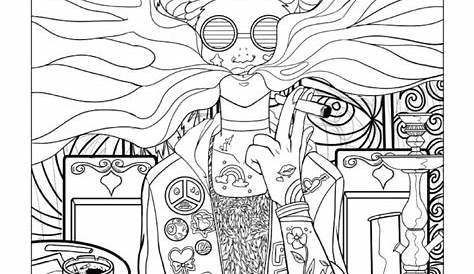 Psychedelic Pattern coloring page | Free Printable Coloring Pages