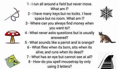 Printable Riddles With Answers Pdf