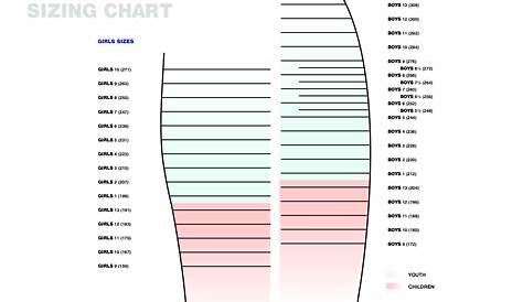 Printable Shoe Size Chart Pdf