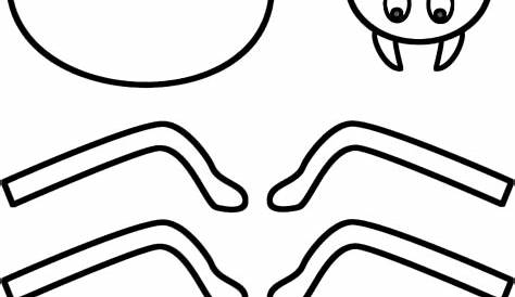 Printable Spider Craft Template