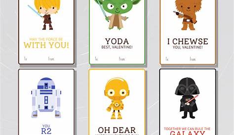 Star Wars Valentine Cards FREE Printable