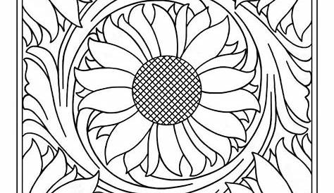 Printable Sunflower Tooling Pattern