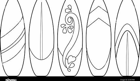 Printable Coloring Page Of Surf Board Coloring Home