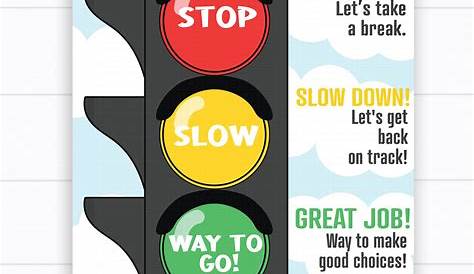 Traffic Light Behavior Chart Printable