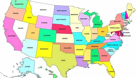 Printable Us State Map