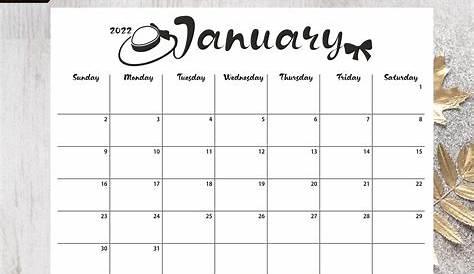 2022 Printable Calendar 2022 Big Wall Calendar Year At A | Etsy