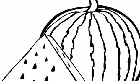 Watermelon coloring page Free Printable Coloring Pages