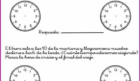 Divertidos relojes para trabajar las horas (6) | Matematicas tercero de