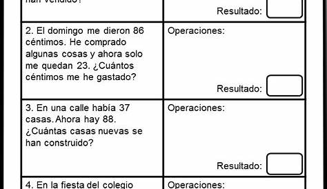 110 problemas de matematicas pdf primer grado | Primeros grados