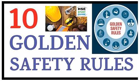 دكتور تامر عبدالله شراكى: Safety at work … TOTAL'S GOLDEN RULES