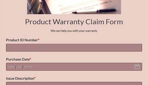 FREE 7+ Warranty Claim Forms in MS Word PDF Excel