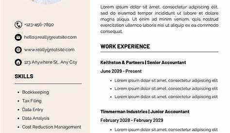 Resume for Accountant - Sample Fresher Resume Formats [Trending]