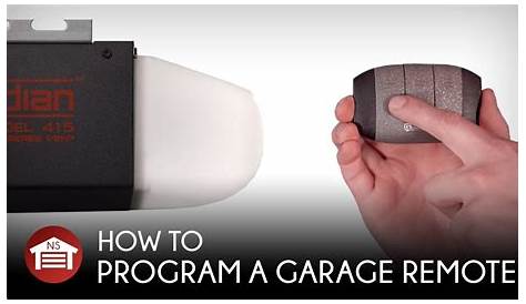 How do I program my garage door remote to my car?