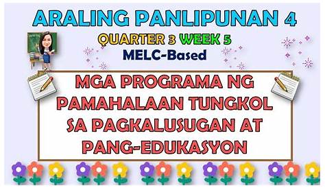 Mga Programang Pang Edukasyon Sa Pilipinas - pang katawan