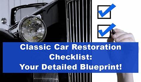Project Schedule For Classic Car Restoration Checklist Pdf.pdf Used Inspection Template