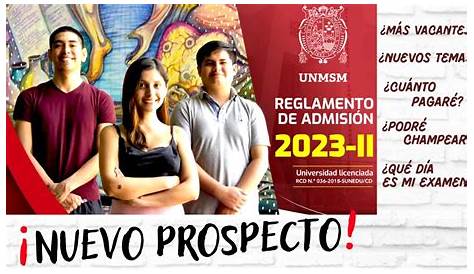 Prospecto UNMSM SAN MARCOS PDF ADMISIÓN 2019-2020 UNIVERSIDAD NACIONAL