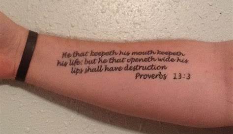 Unveiling The Significance Of Proverbs 13:4 Tattoos: A Journey Of Inspiration And Meaning