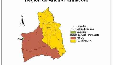 Mapa de Arica y Parinacota | Region de Arica y Parinacota
