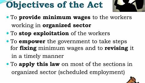 Provisions Of Minimum Wages Act 1948 Ppt Economies Labour