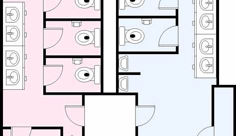 Public Restrooms Dimensions Floor Plans, restroom floor plans | Tuvalet