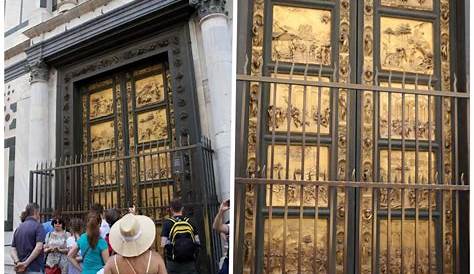 Primeras puertas en bronce del baptisterio de la catedral de Florencia