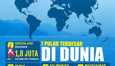 Infografis Pulau Terbesar Di Dunia Nomor Dan Dari Indonesia | The Best