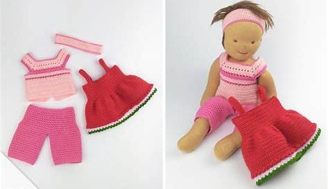 Puppenkleider häkeln - Kostenlose Anleitung für Puppenkleidung