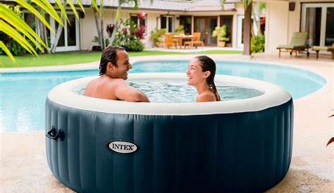 Pure Spa Intex 4 Person Inflatable Portable Heated Bubble