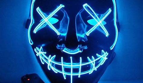 Amazon Com Changyun Halloween Mask Cosplay Mask Led Light Up Purge