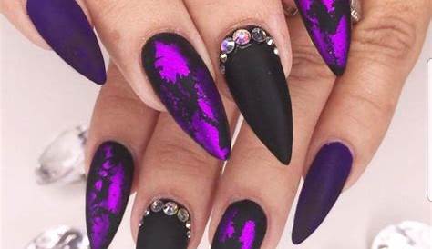 Purple And Black Nail Design Ideas Pin By s By Caroline Rose