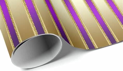 Purple-Gold Trade Gift Wrap Sheets-Purple Wrapping Paper-Xmas Paper
