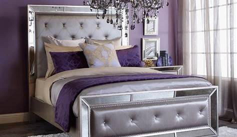 Purple And Silver Bedroom Decor