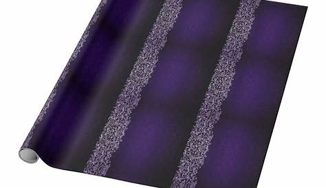 Purple Silver Floral Pattern Wrapping Paper | Zazzle.com | Unique