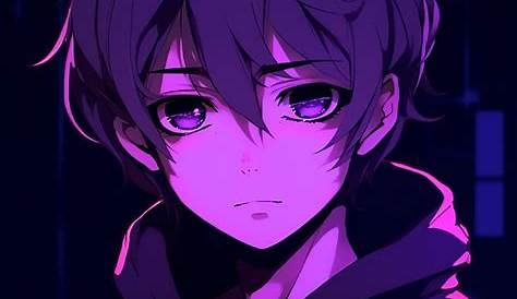 High Quality Purple Anime Boy Aesthetic Wallpaper - Anime WP List