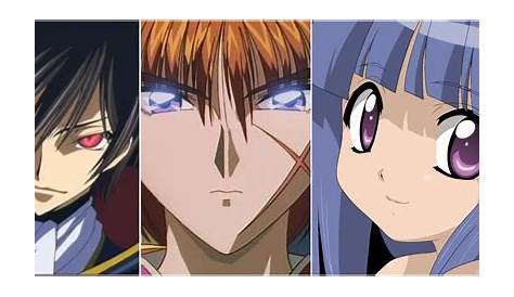 Personagem De Anime Menina Roxo Olhos Sobrancelhas PNG , Animes