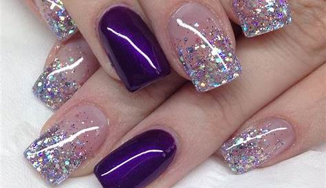Purple Glitter Nail Art 30+ Trendy Designs You Have To See Hative