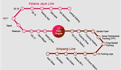 Putra Heights Lrt Map / Lrt Railways Tourism Management Kltransit