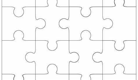 Puzzle Vorlage Vektor Erstaunlich Jigsaw Puzzle Blank Parts Template