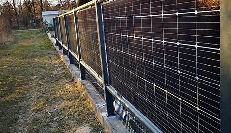 Zaun aus PV Modulen - Sonstiges Photovoltaik - Photovoltaikforum