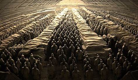 Terracotta soldiers. Tomb of Qin Shi Huang Di. Xi´an. China Stock Photo
