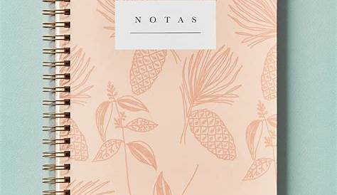 Cuaderno de notas tapa dura A4 - Modelo Piñas - LeBlue