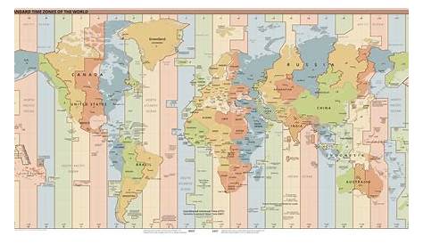 Carte mondiale interactive des fuseaux horaires