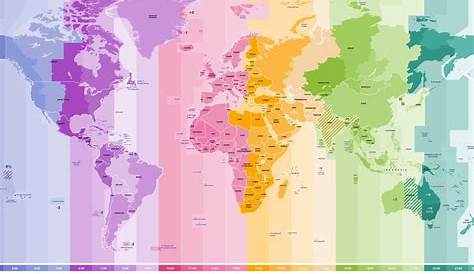 Fuseaux horaires dans le monde - Carte et présentations des fuseaux