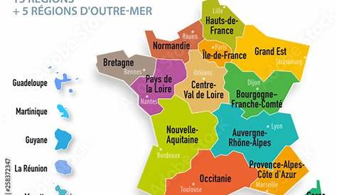 Carte De France Vierge Avec Outre Mer - Francophonie: Carte